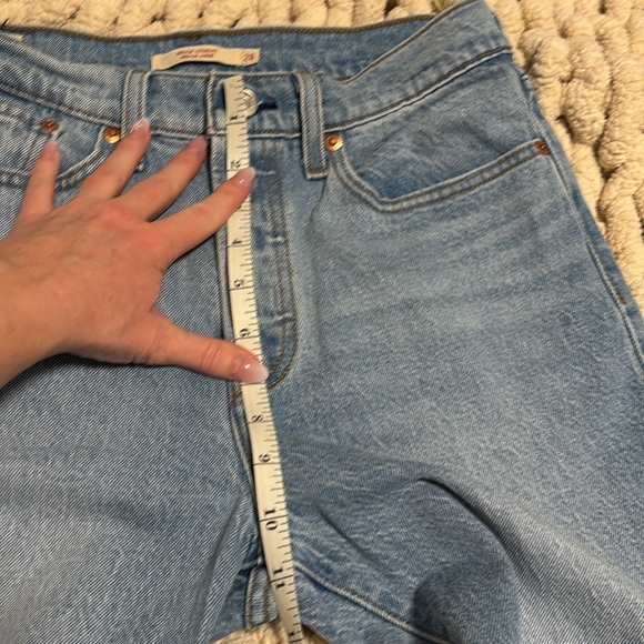 Levi's Light Blue Straight Leg Women's Jeans, Ankle Length - Picture 6 of 6
